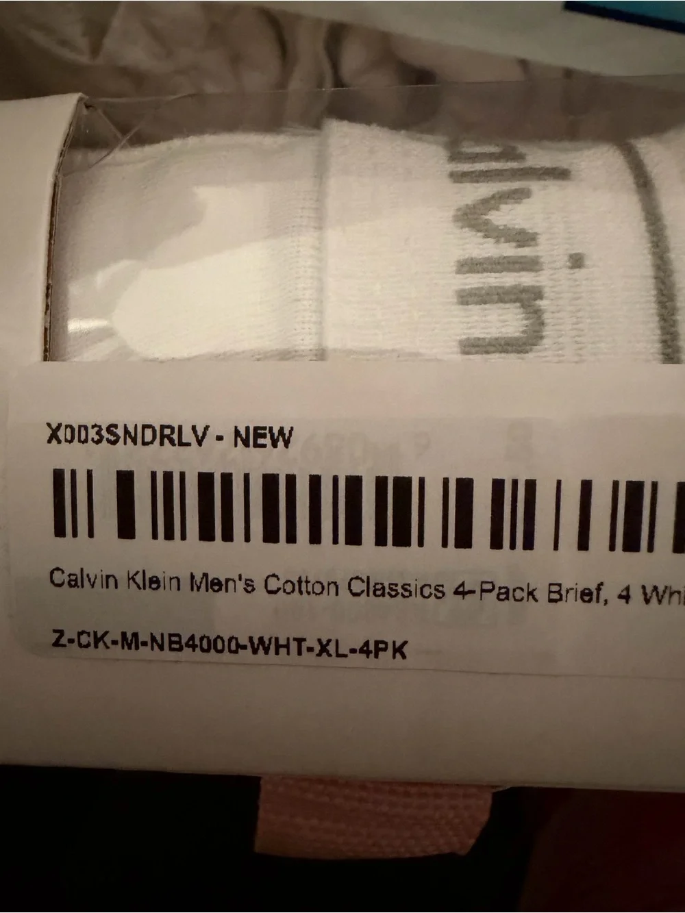 Calvin Klein Men’s White Cotton Classic Fit Briefs — Branded Waistband